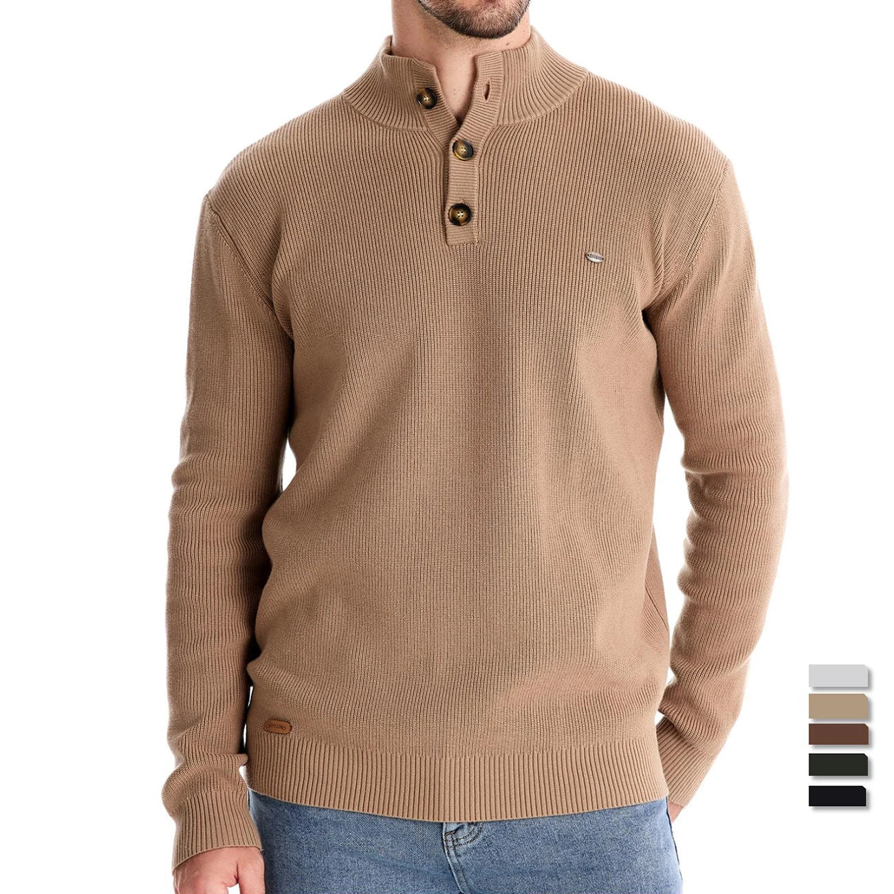 Durand Bordeaux | PULL POUR HOMME AVEC BOUTONS