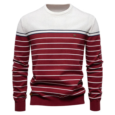 Durand Bordeaux | PULL POUR HOMME À RAYURES