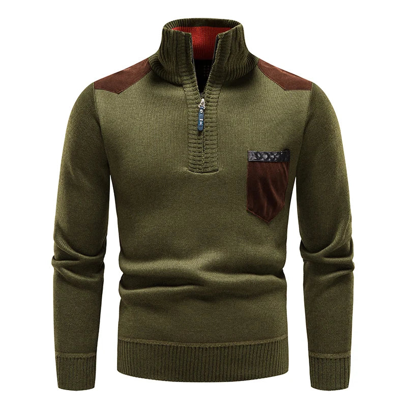 Durand Bordeaux | PULL HOMME EN POLAIRE AVEC ZIP