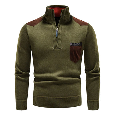 Durand Bordeaux | PULL HOMME EN POLAIRE AVEC ZIP