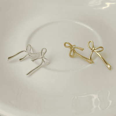 NINA™ | Boucles d’Oreilles Clous Nœud