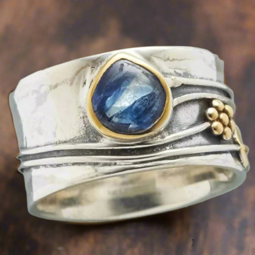 Bree™ | Bague pierre bleue