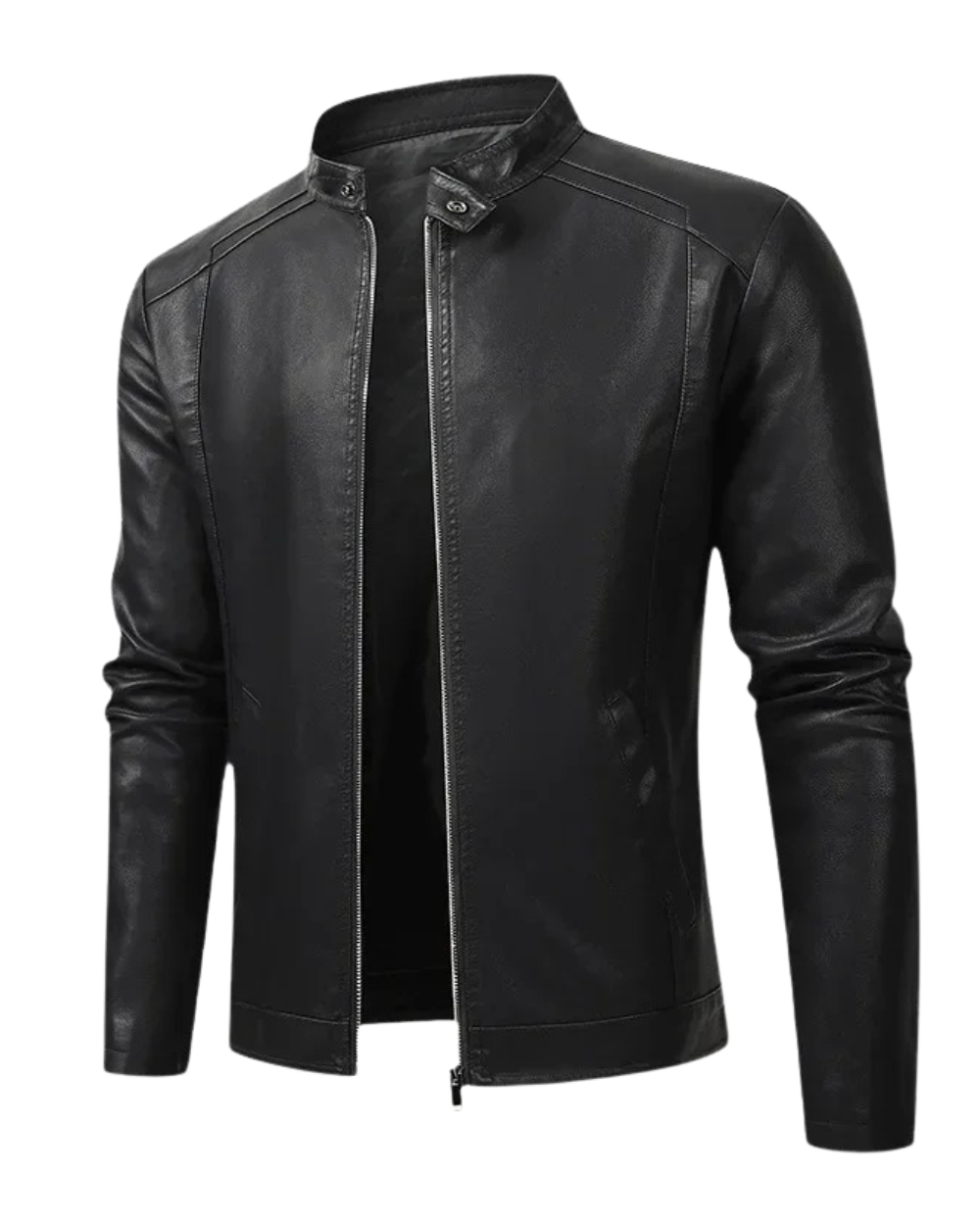 Durand Bordeaux | VESTE EN CUIR BIKER ÉLÉGANTE POUR HOMME