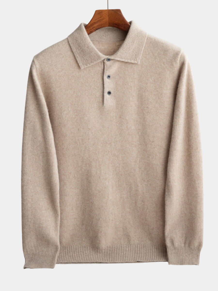 Durand Bordeaux | PULL POLO HOMME CLASSIQUE (laine haut de gamme)