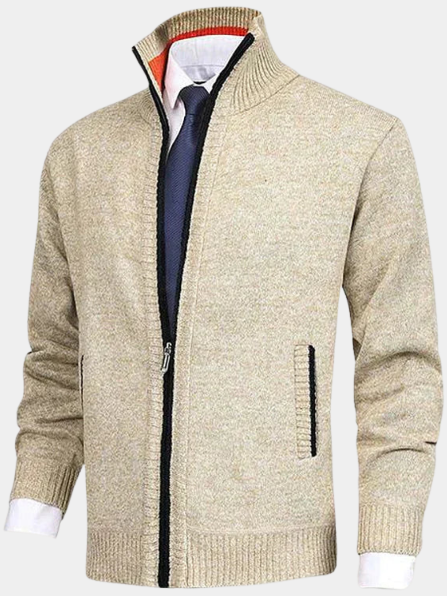 Durand Bordeaux | CARDIGAN HOMME À MANCHES LONGUES