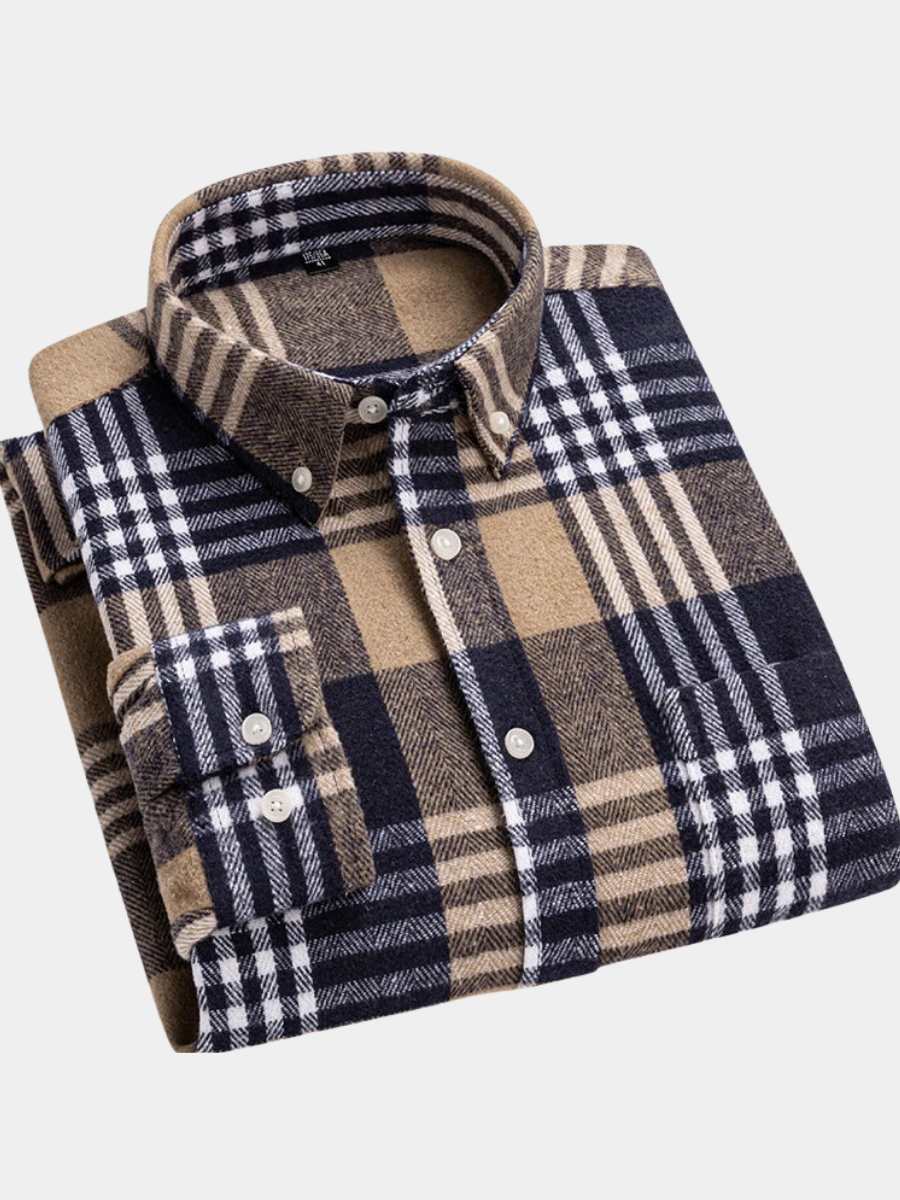 Durand Bordeaux | CHEMISE À CARREAUX POUR HOMME MODERNE