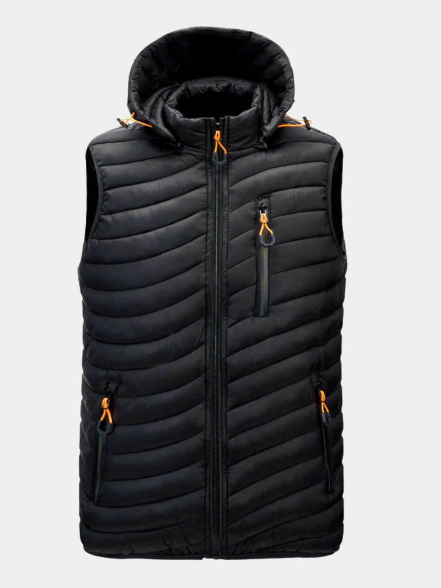 Durand Bordeaux | GILET ÉLÉGANT REMBOURRÉ POUR HOMME