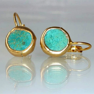 THALIA™ | BOUCLES PIERRE TURQUOISE