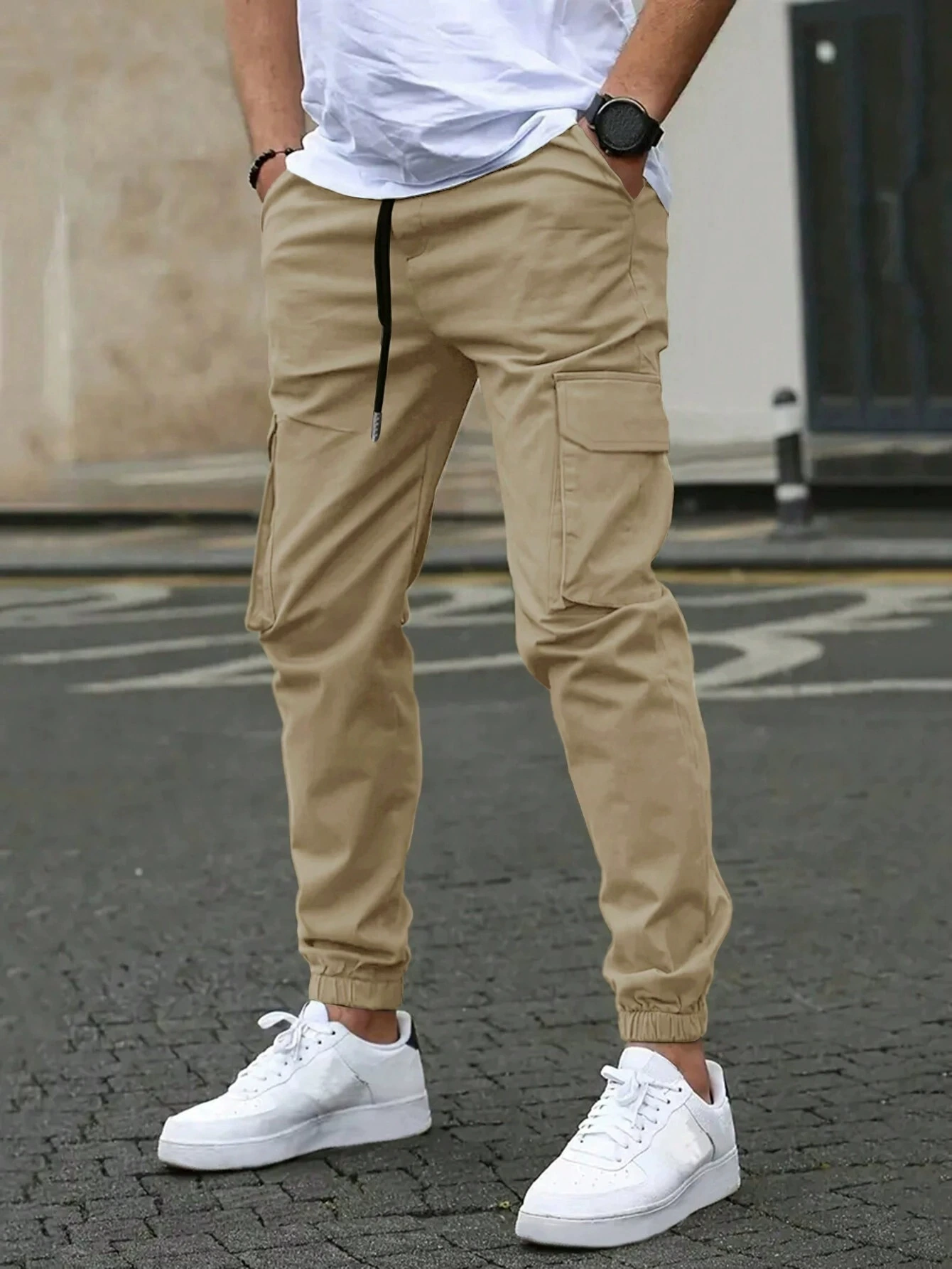 Durand Bordeaux | JOGGERS CARGO POUR HOMME