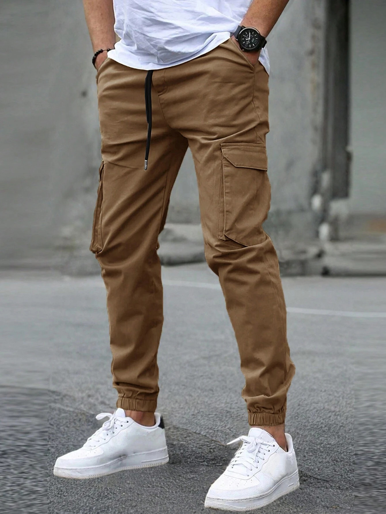 Durand Bordeaux | JOGGERS CARGO POUR HOMME