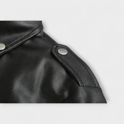 Durand Bordeaux | BLOQUE BOMBER EN CUIR ÉLÉGANTE