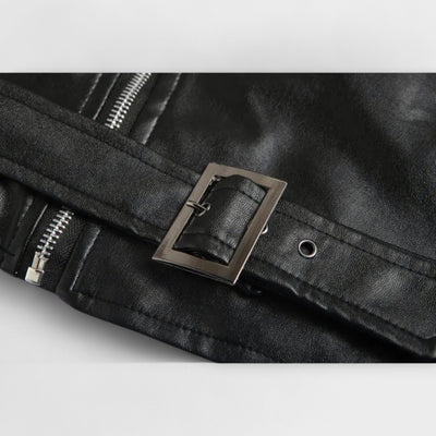 Durand Bordeaux | BLOQUE BOMBER EN CUIR ÉLÉGANTE