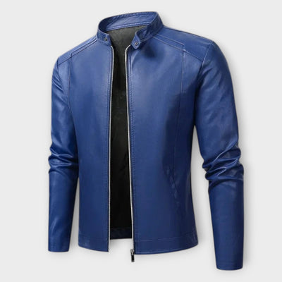 Durand Bordeaux | VESTE EN CUIR BIKER ÉLÉGANTE POUR HOMME