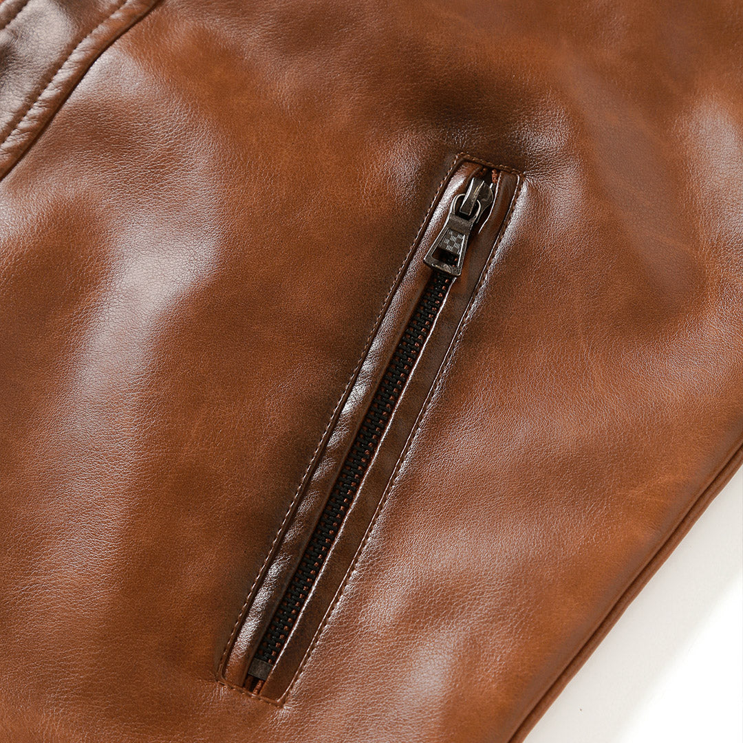 Durand Bordeaux | VESTE EN CUIR CRUISER