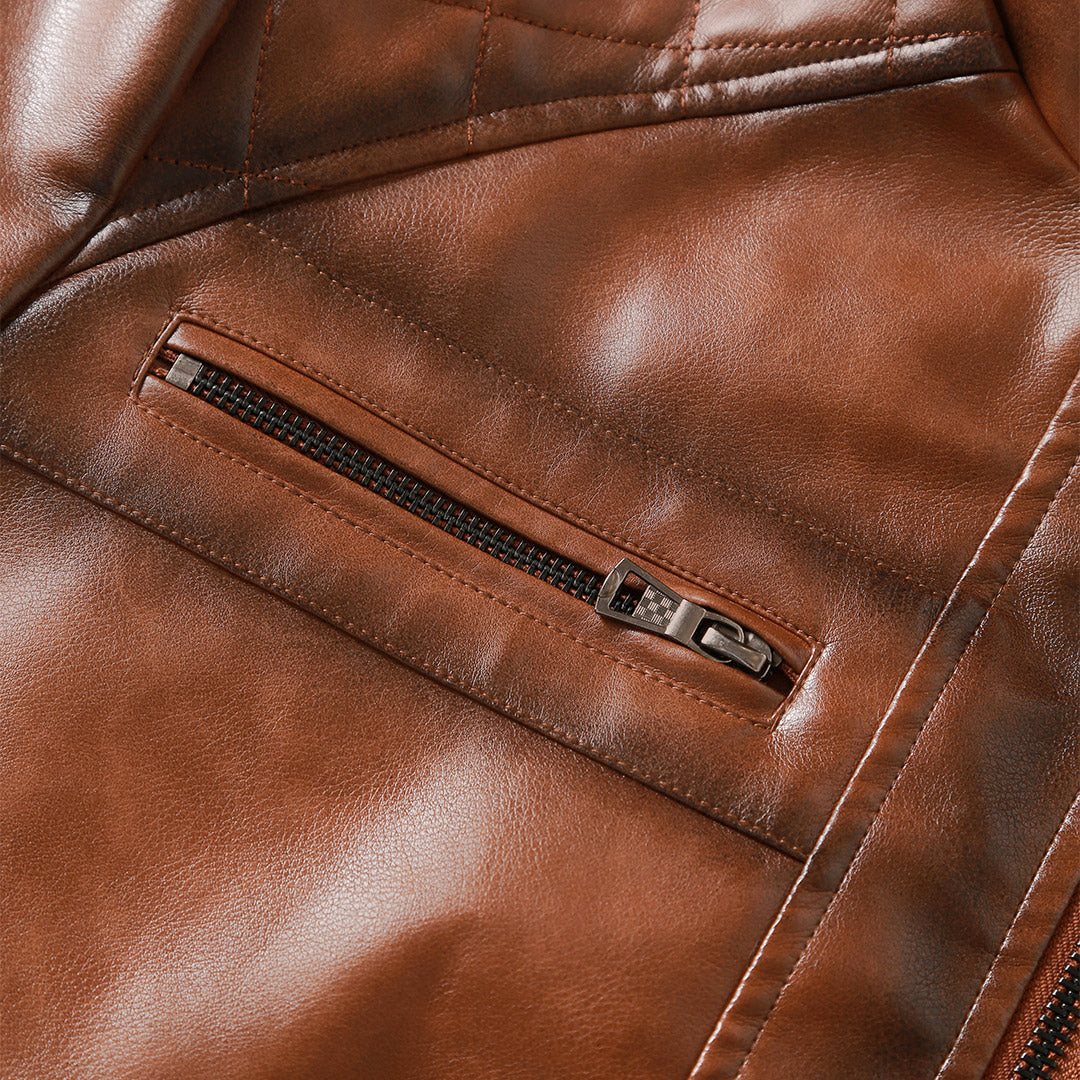 Durand Bordeaux | VESTE EN CUIR CRUISER
