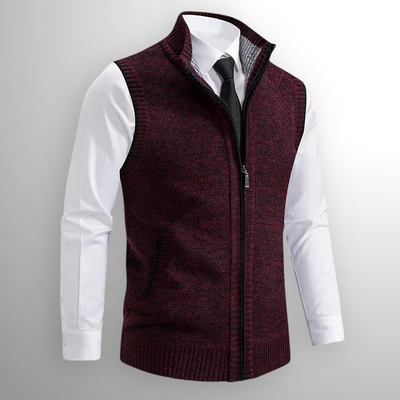 Durand Bordeaux | GILET CASUAL EN LAINE